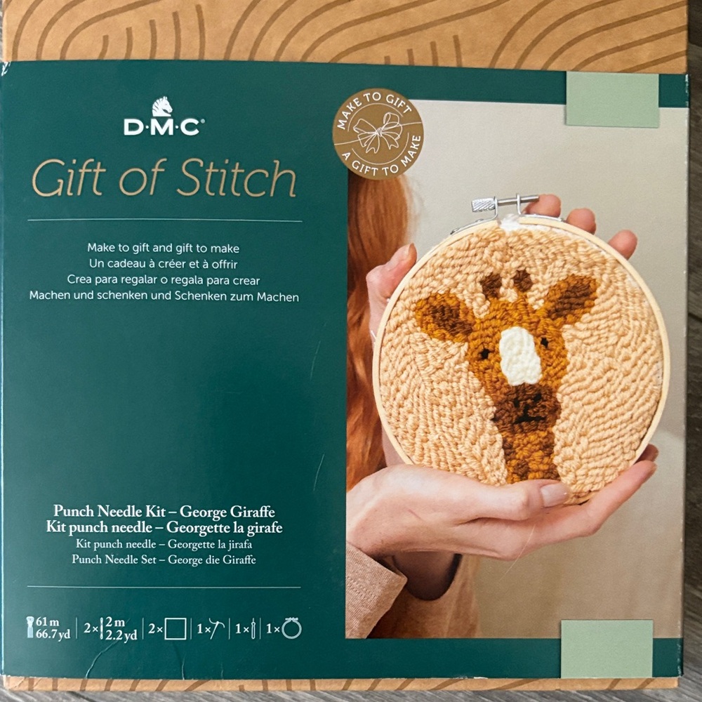 DMC Punch Needle Kit - George Giraffe